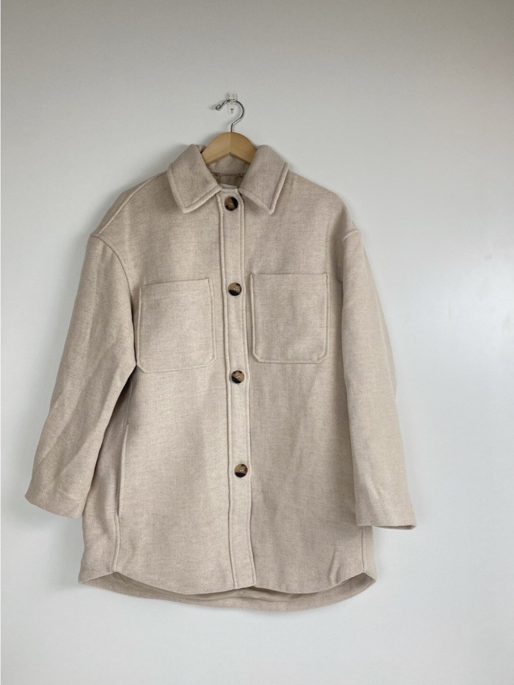 H&M Oversized Wool Blend Shacket Jacket - Picture 3 of 9